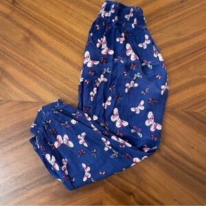 Peek: Blue Butterfly Patterned Lounge Jogger Pant